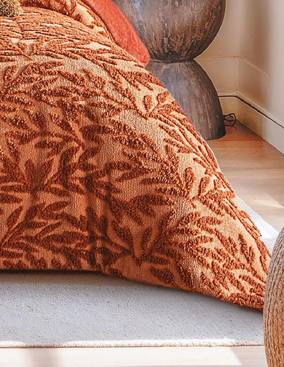Cobertor Luxs Texturized Ocre 3