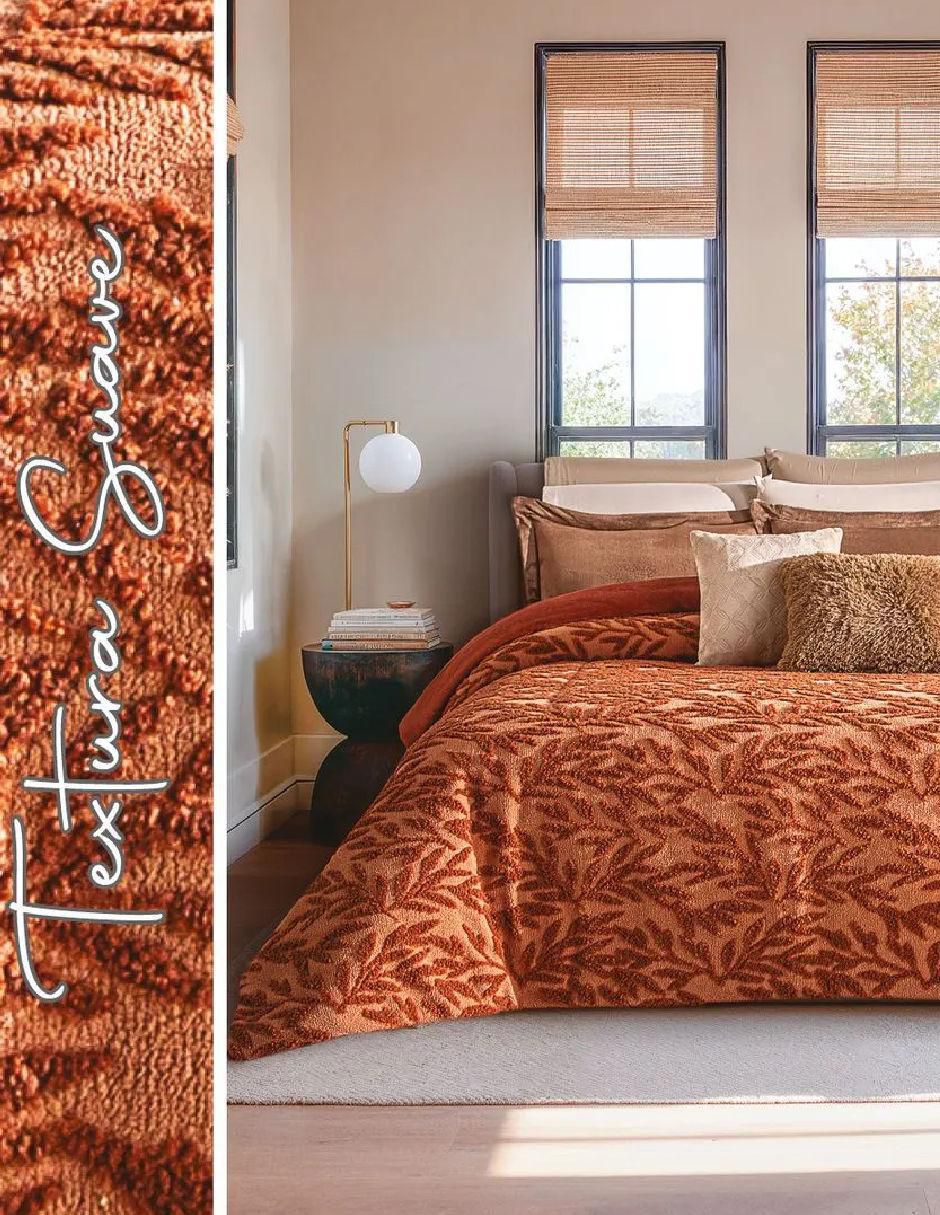 Cobertor Luxs Texturized Ocre 4