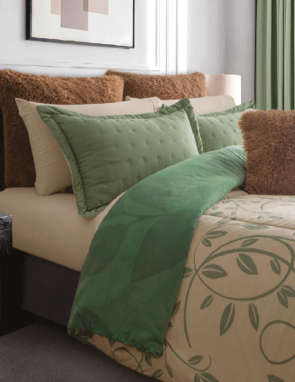 Cobertor Leaves Fest estampado floral 2