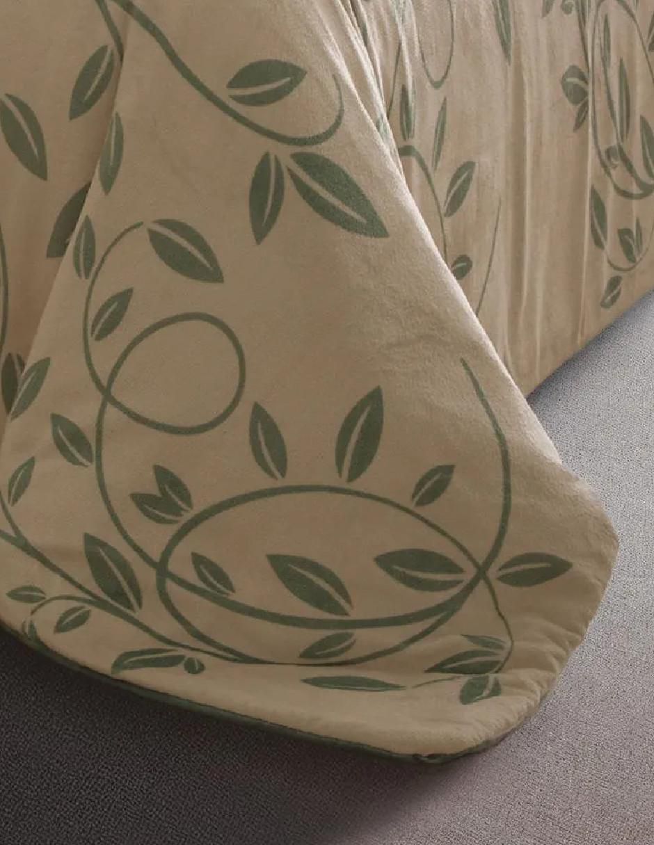 Cobertor Leaves Fest estampado floral 3