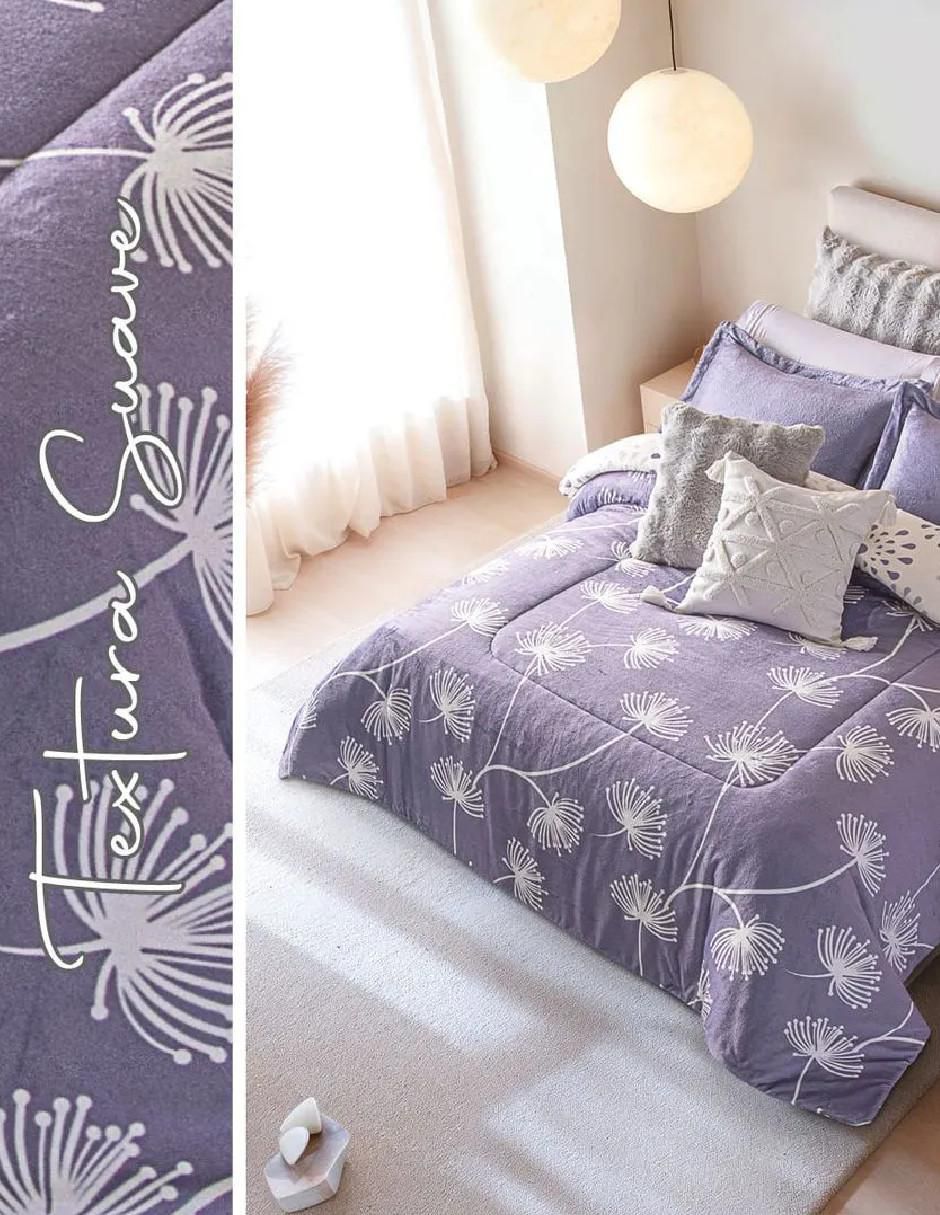 Cobertor LAVANDER GARDEN estampado floral 4