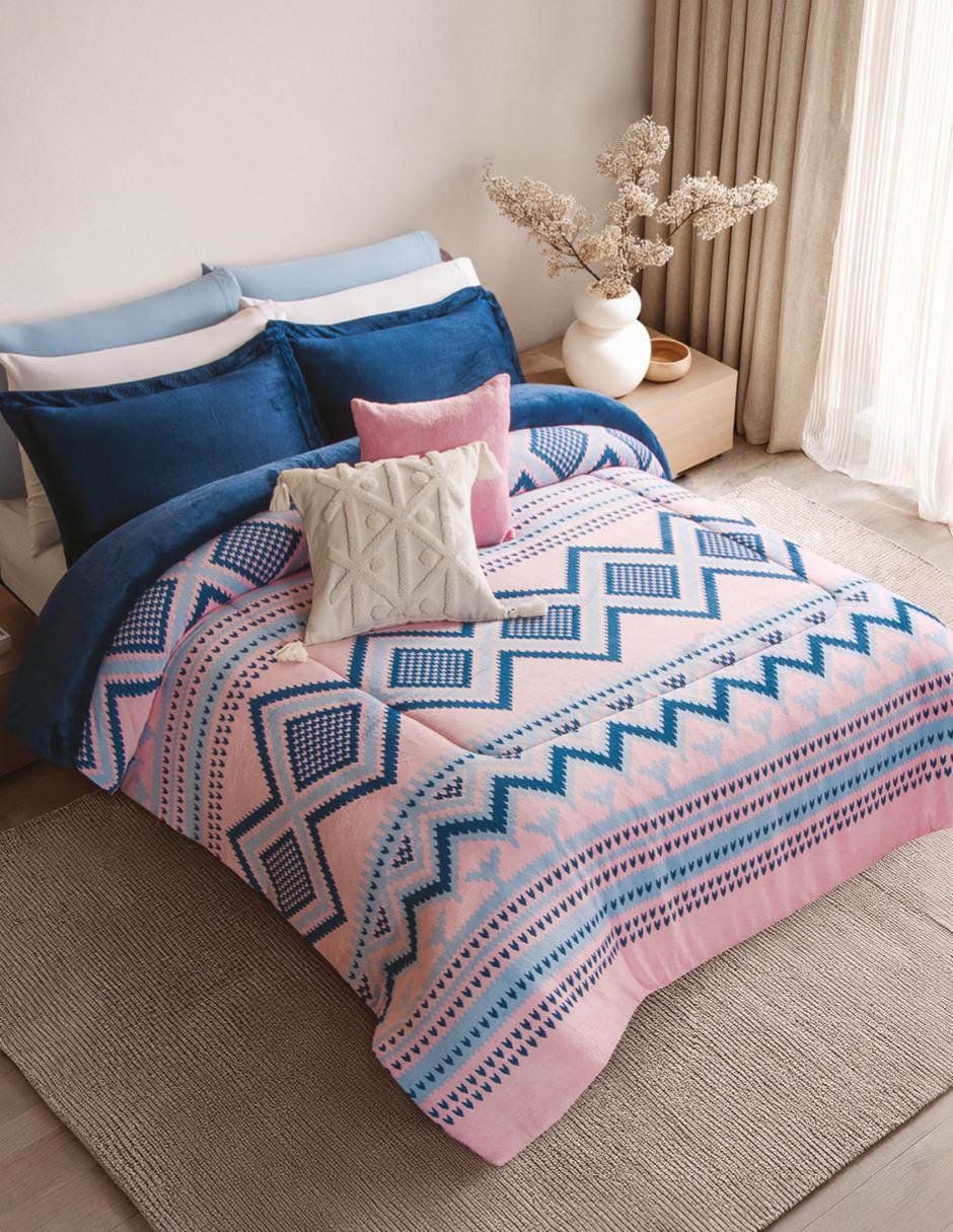 Cobertor Luxs Cozy Amor Étnico estampado geométrico