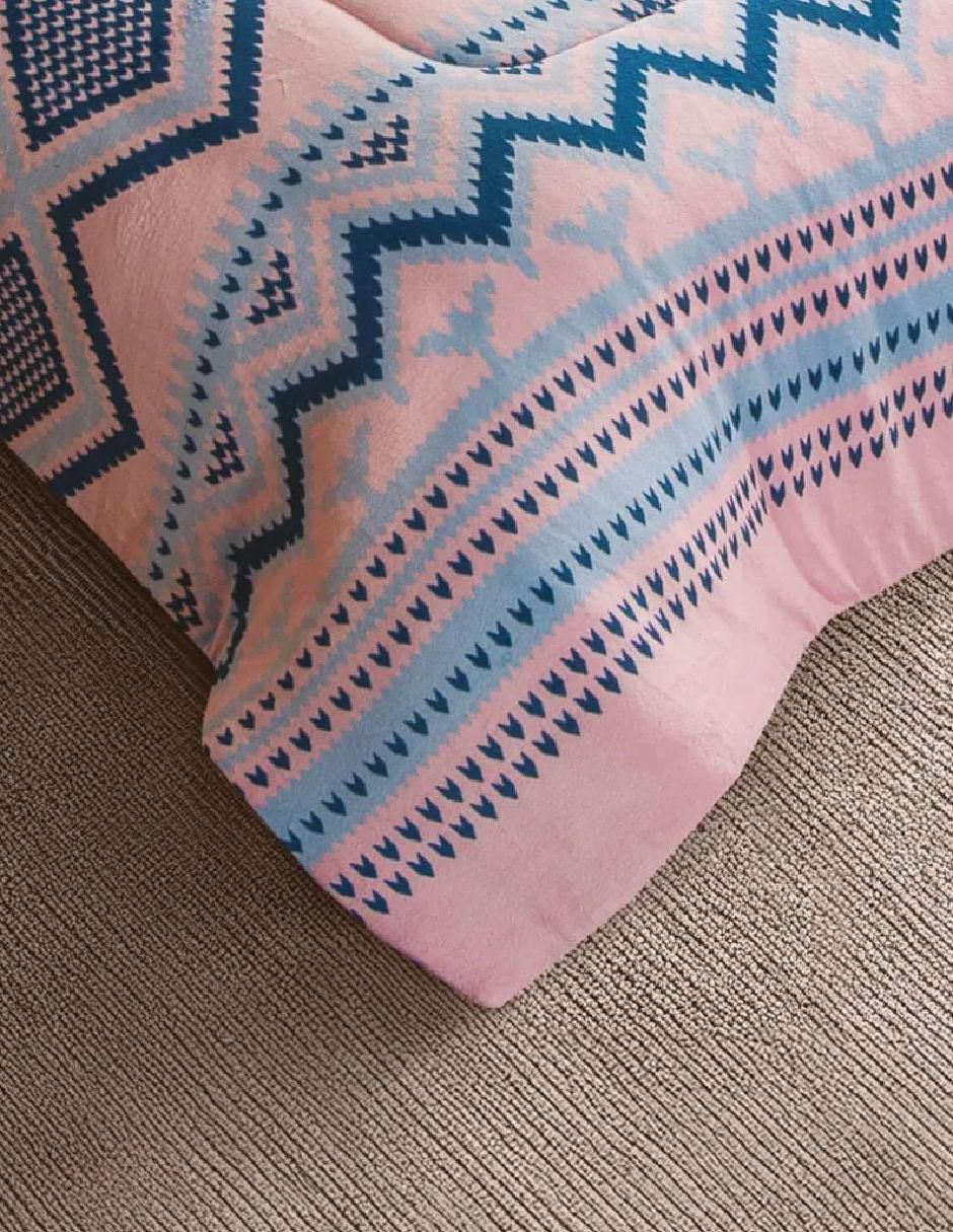 Cobertor Luxs Cozy Amor Étnico estampado geométrico 4