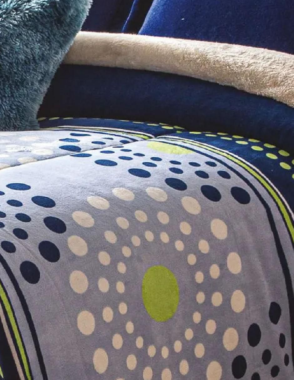 Cobertor Chill Ciber Dots estampado geométrico 4
