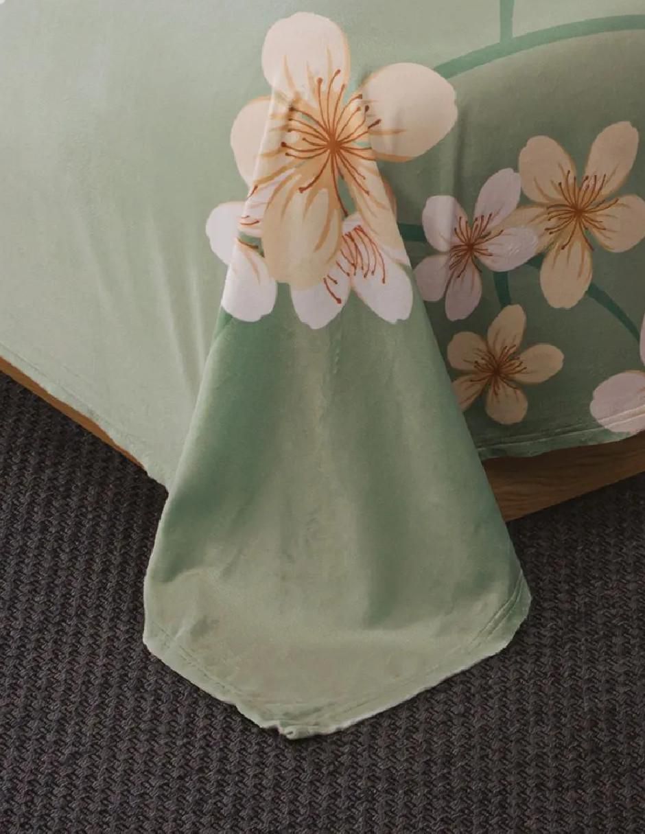 Cobertor   estampado floral 2