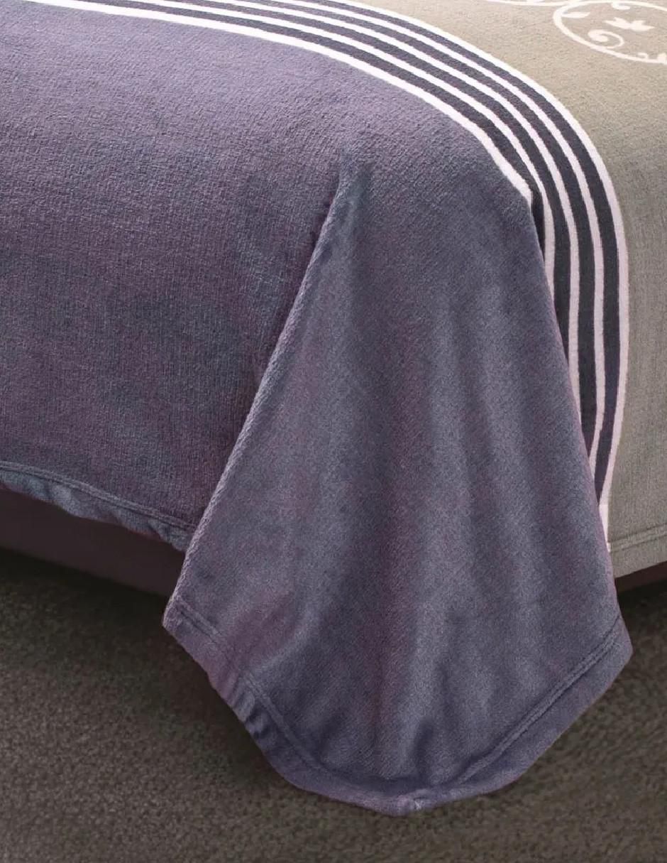 Cobertor Ligero Malva Ornamento estampado geométrico 3