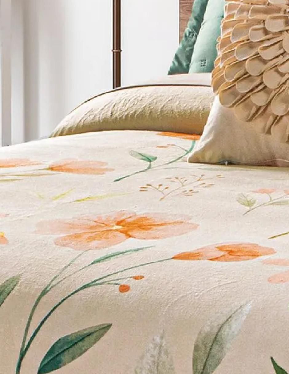 Cobertor   estampado floral 3