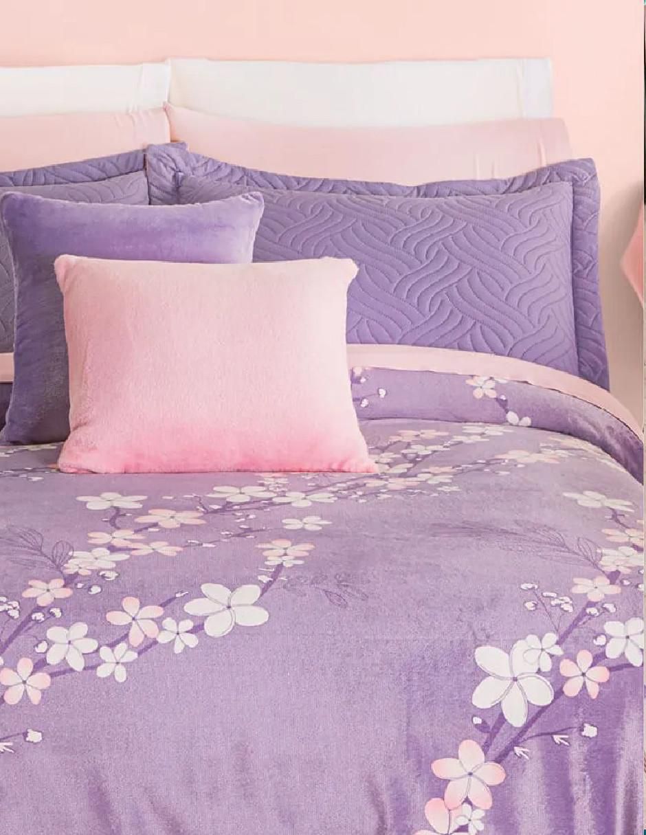 Cobertor estampado floral 5