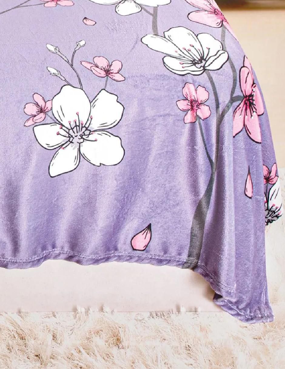 Cobertor   estampado floral 2