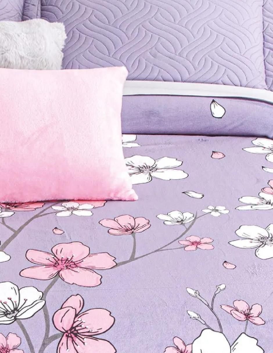 Cobertor   estampado floral 3