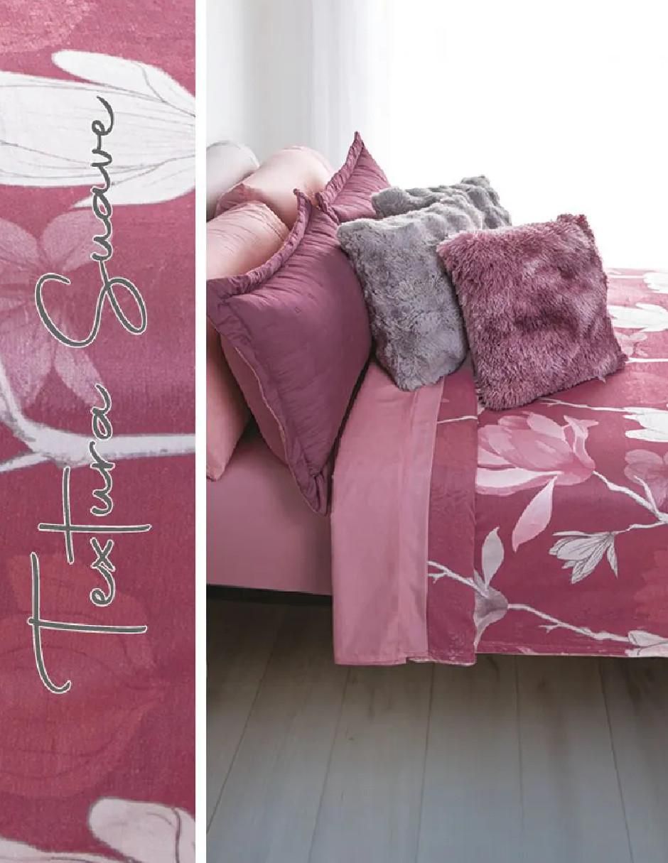Cobertor   estampado floral 2