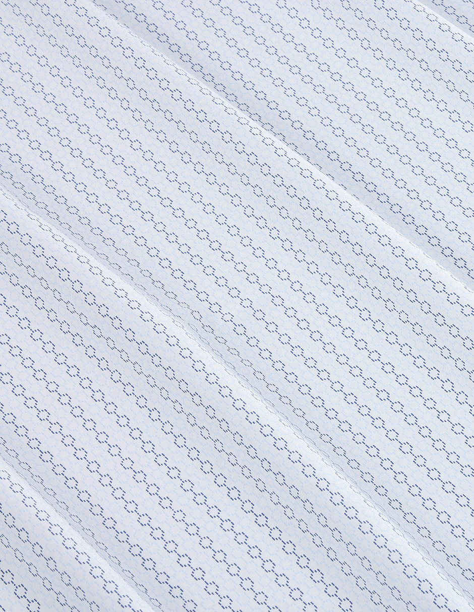 Juego de sábanas de algodón 200 hilos Nautica Altama Geo Blue Softblue