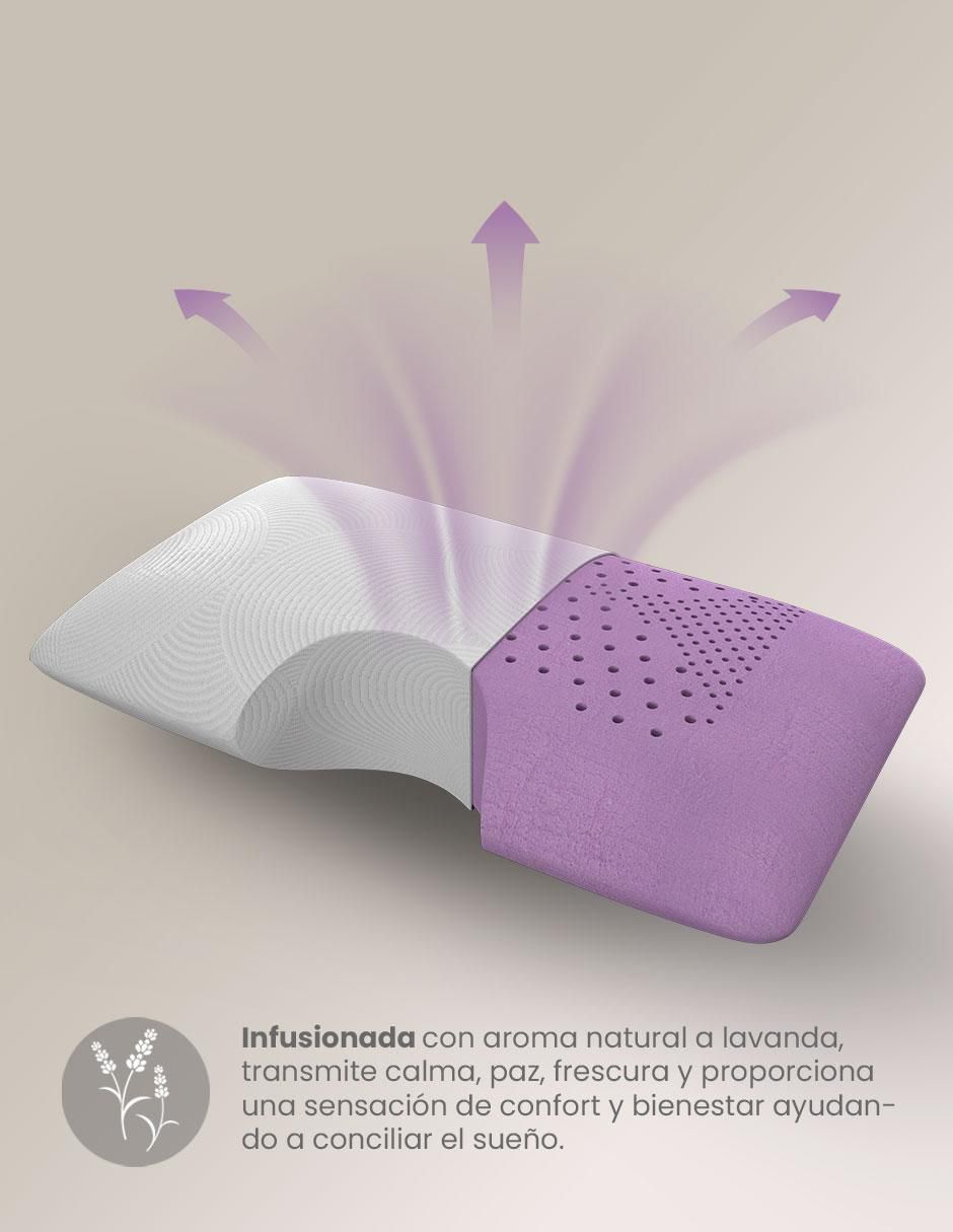 Almohada Cervical Lavanda firmeza media