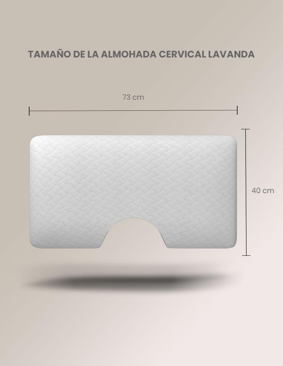 Almohada Cervical Lavanda firmeza media 6
