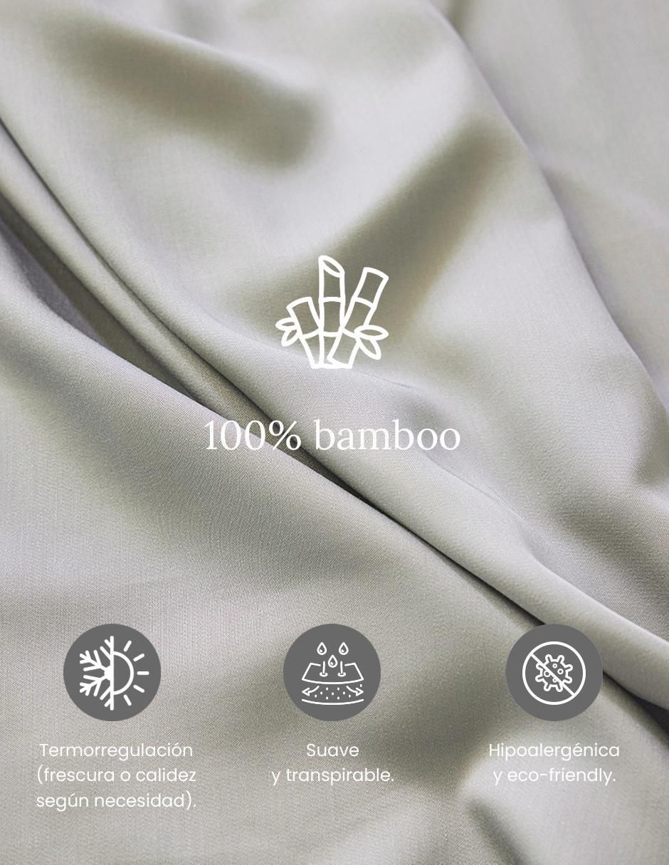 Juego de sábanas de bambú 3500 hilos 4