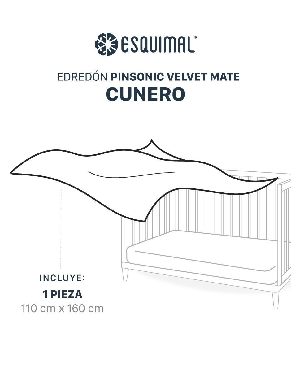 Set edredón Esquimal Pinsonic Velvet Mate Cuna