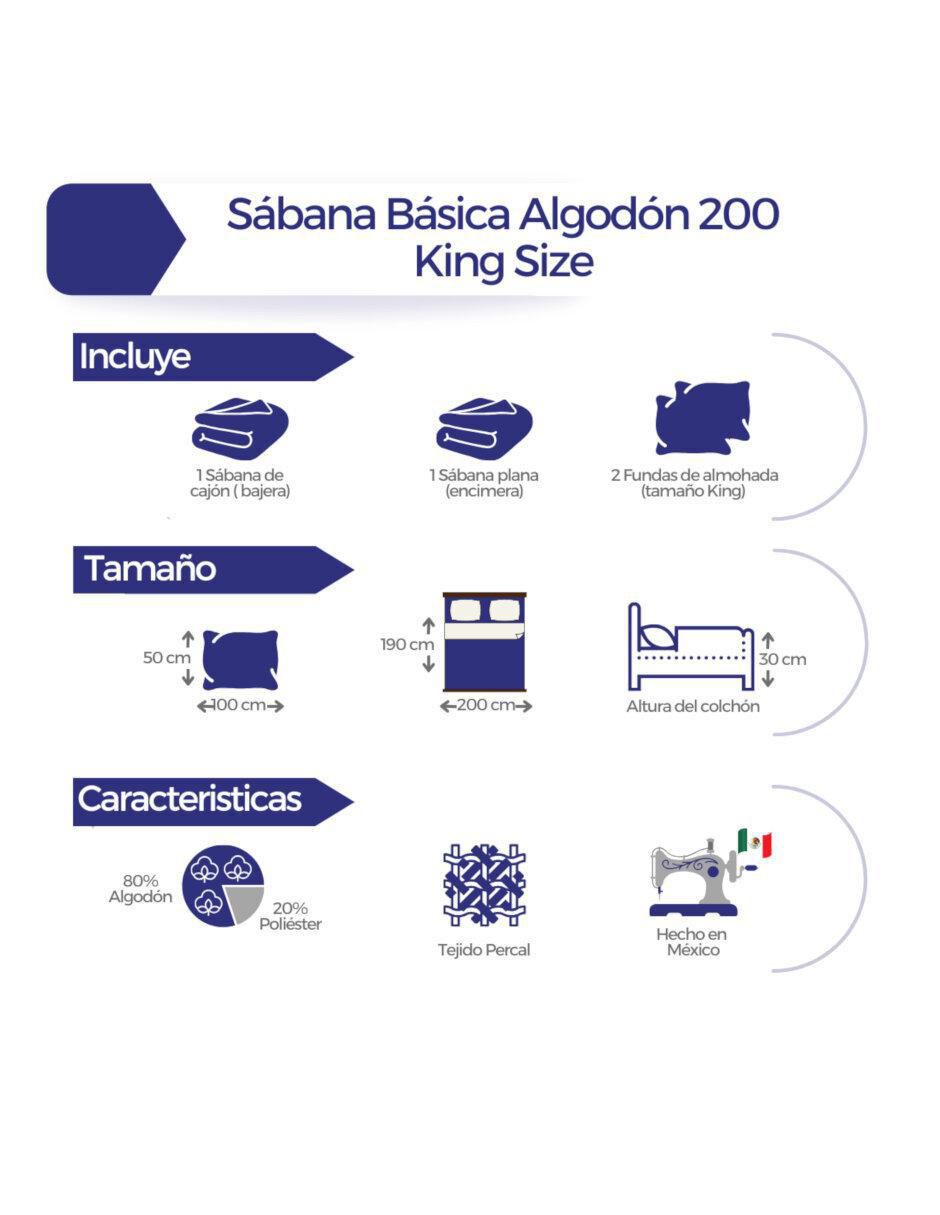 Juego de sábanas de algodón 144 hilos Rebeca