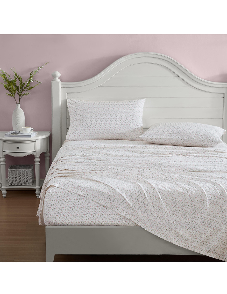 Juego de sábanas de algodón Laura Ashley Evie Pink Juego de sábanas de algodón Laura Ashley Evie Pink