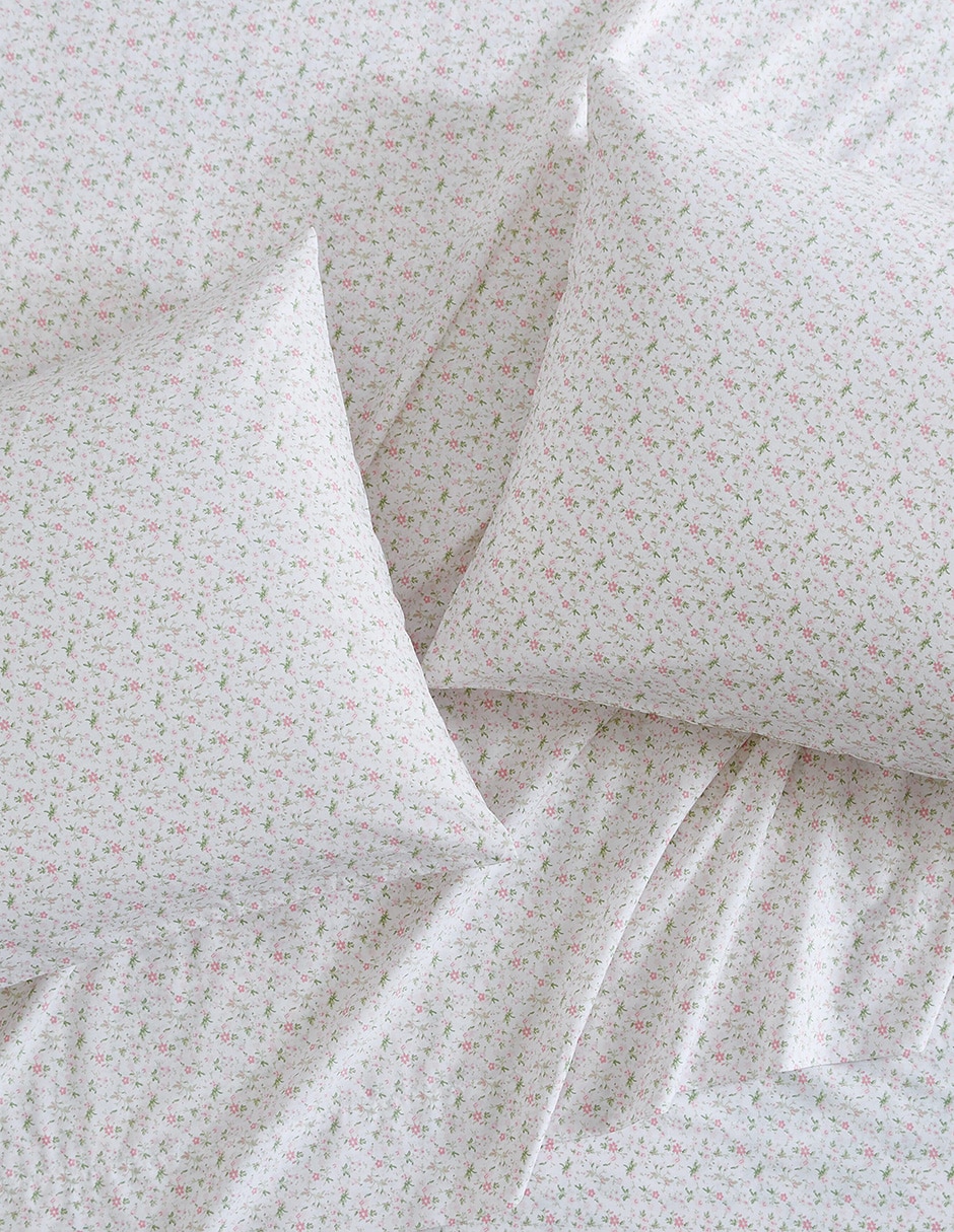 Juego de sábanas de algodón Laura Ashley Evie Pink 2