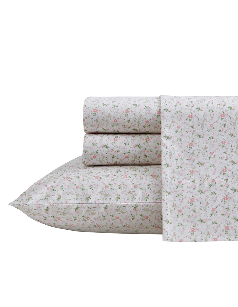 Juego de sábanas de algodón Laura Ashley Evie Pink 5