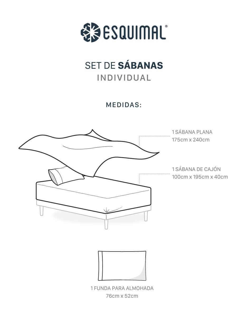 Juego de sábanas de poliéster 100 g Térmica Invernal + Funda 7