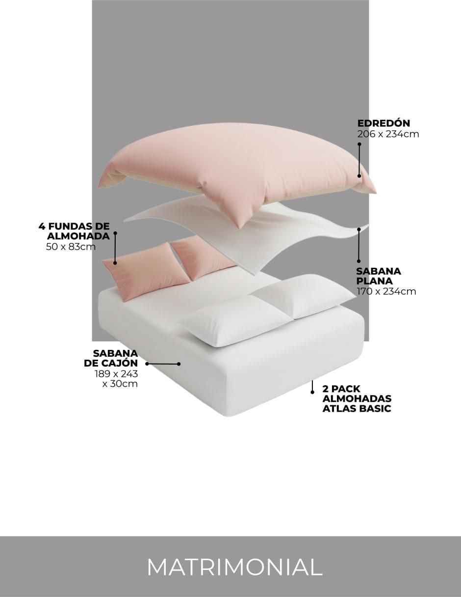 Set edredón Atlas Del Descanso Bed In A Box