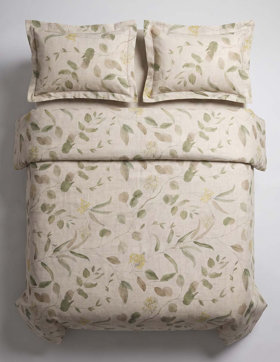 Set funda duvet Lines Leaves 3