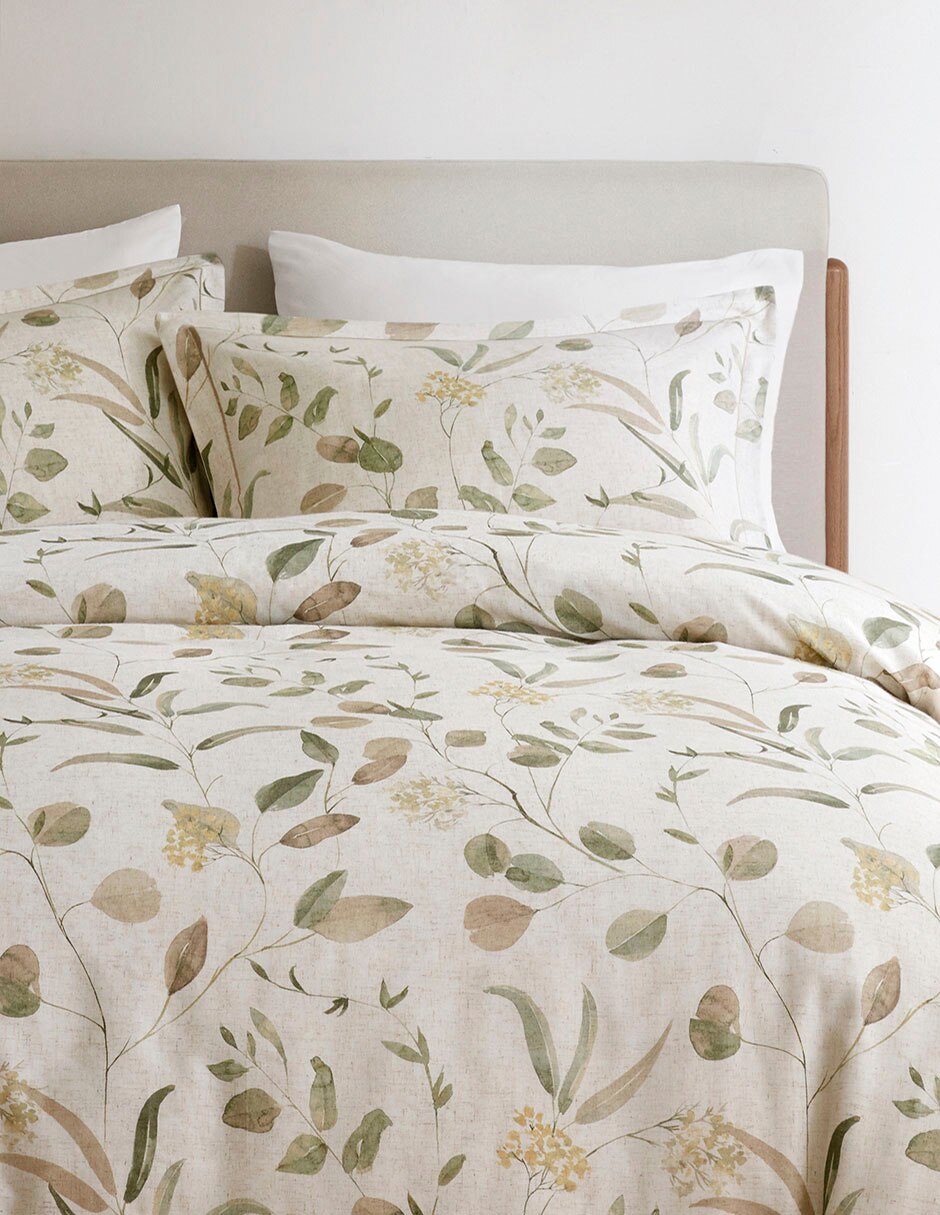 Set funda duvet Lines Leaves 6