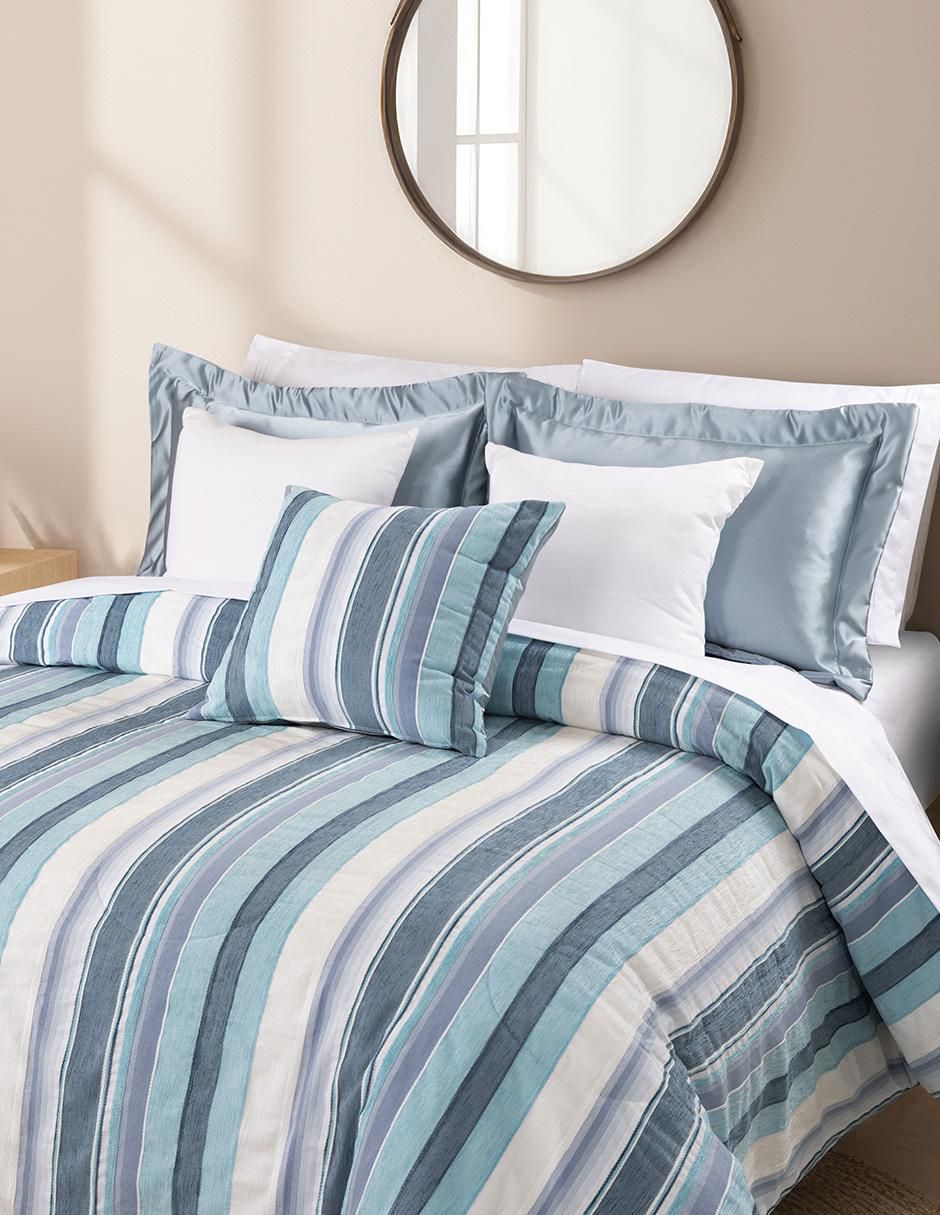 Set edredón Dormireal Chenille Azul