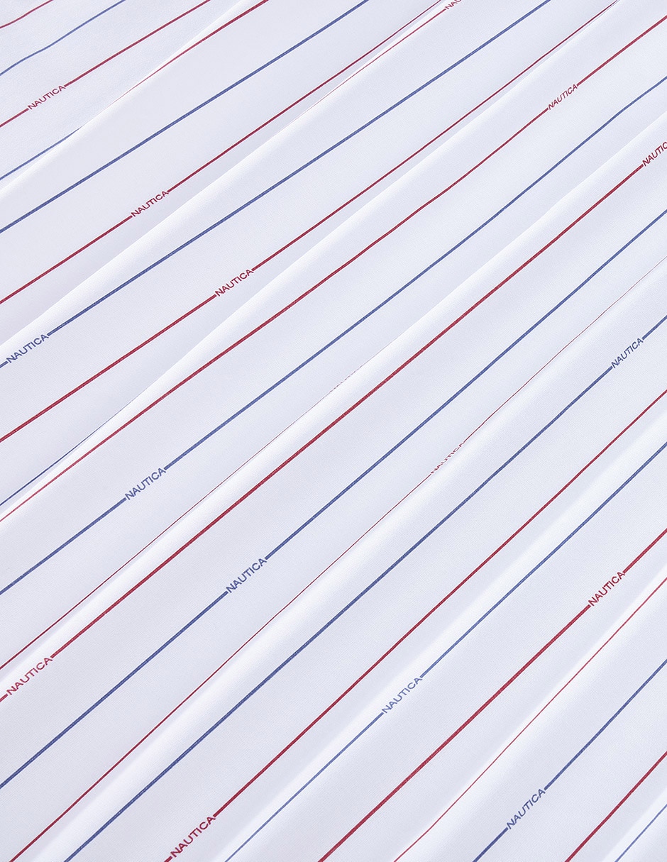 Juego de sábanas de algodón Streamline Navyred 3