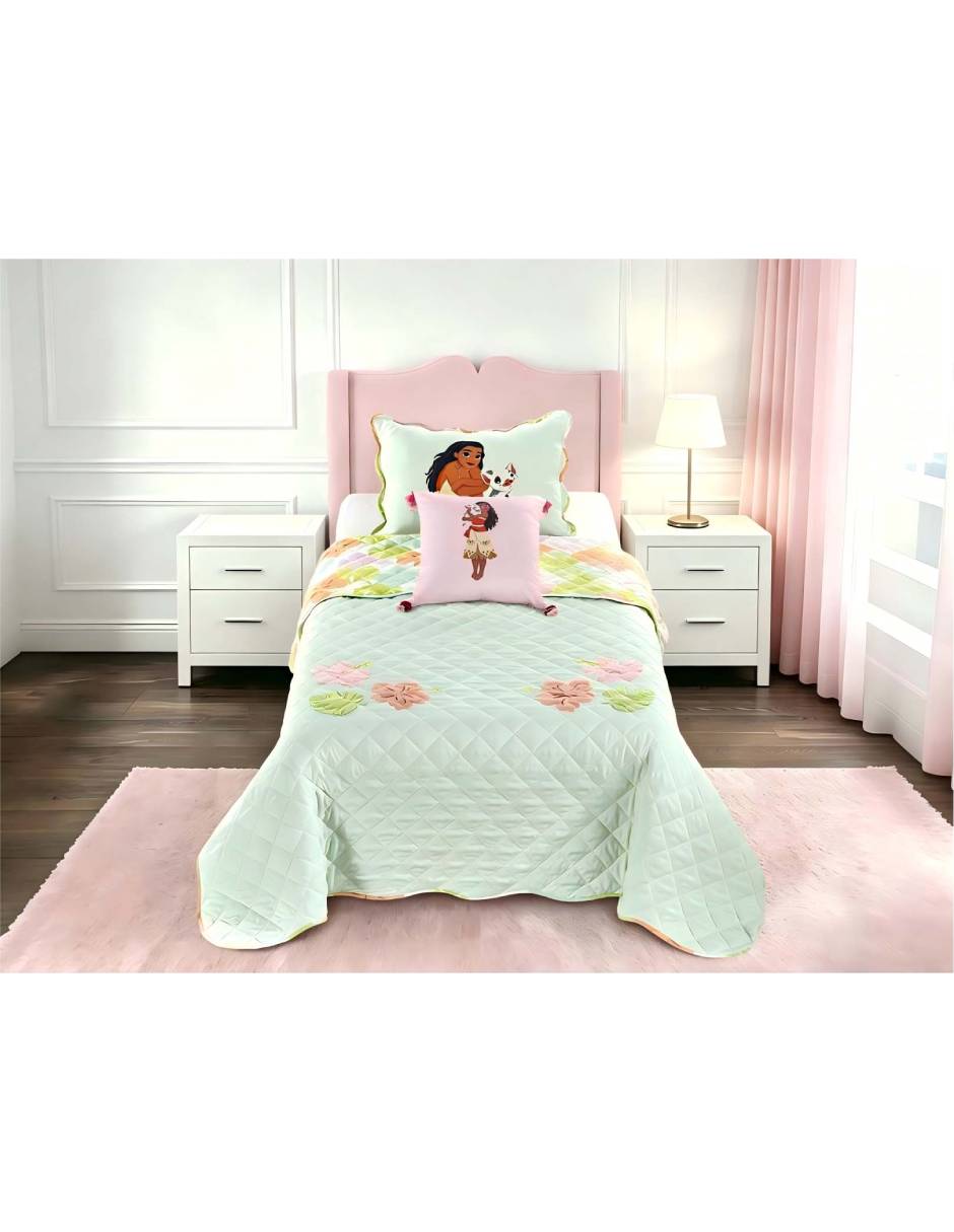 Set de Colcha Moana Disney Menta 3 Piezas 5