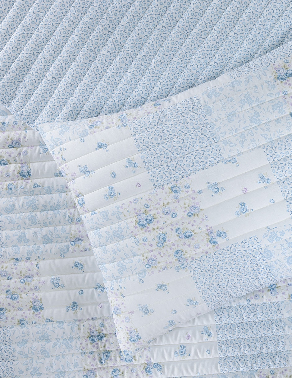 Set de colcha Laura Ashley Kena Cornflower Blue 3