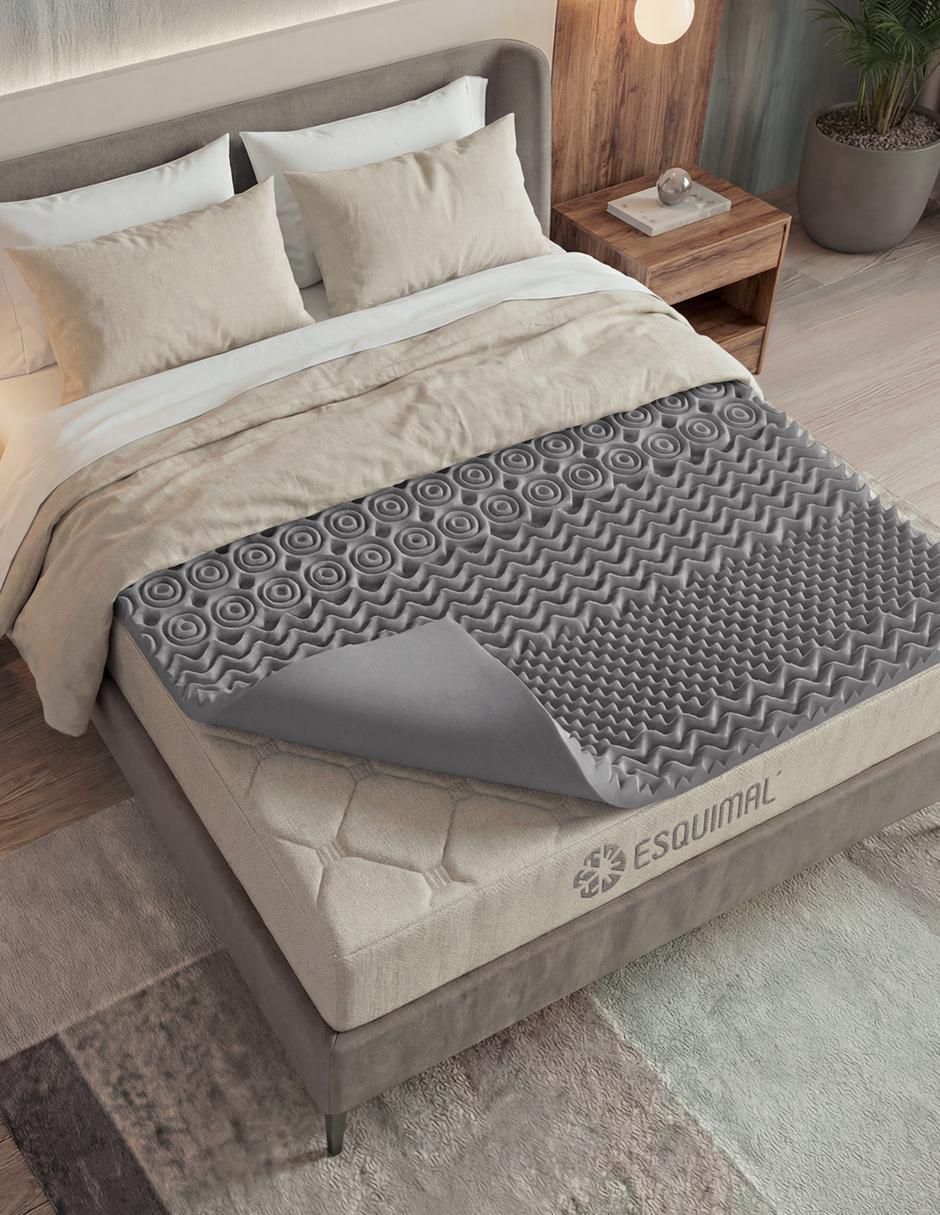 Colchoneta esquimal 5 cm 7 zonas memory foam confort medio
