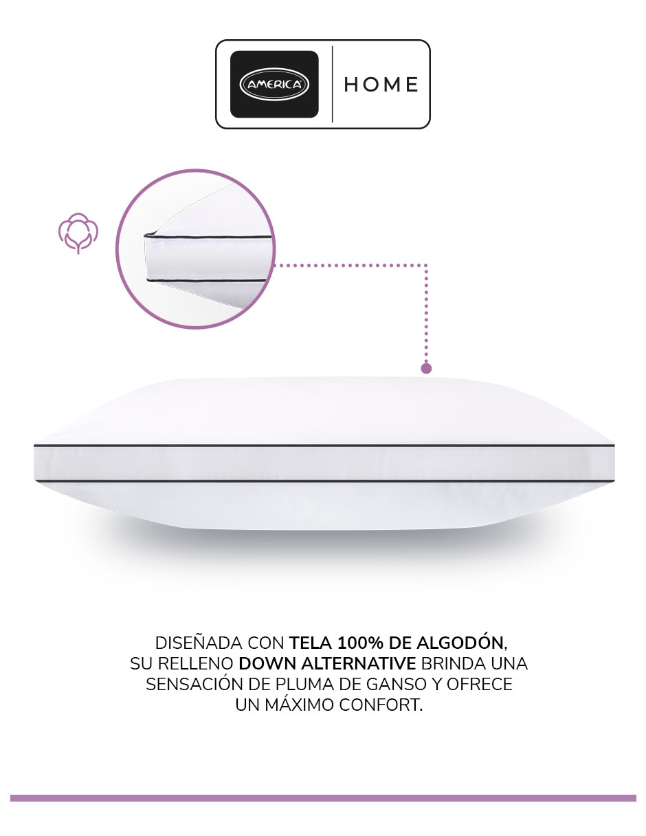 Almohada América Hotelera firmeza media