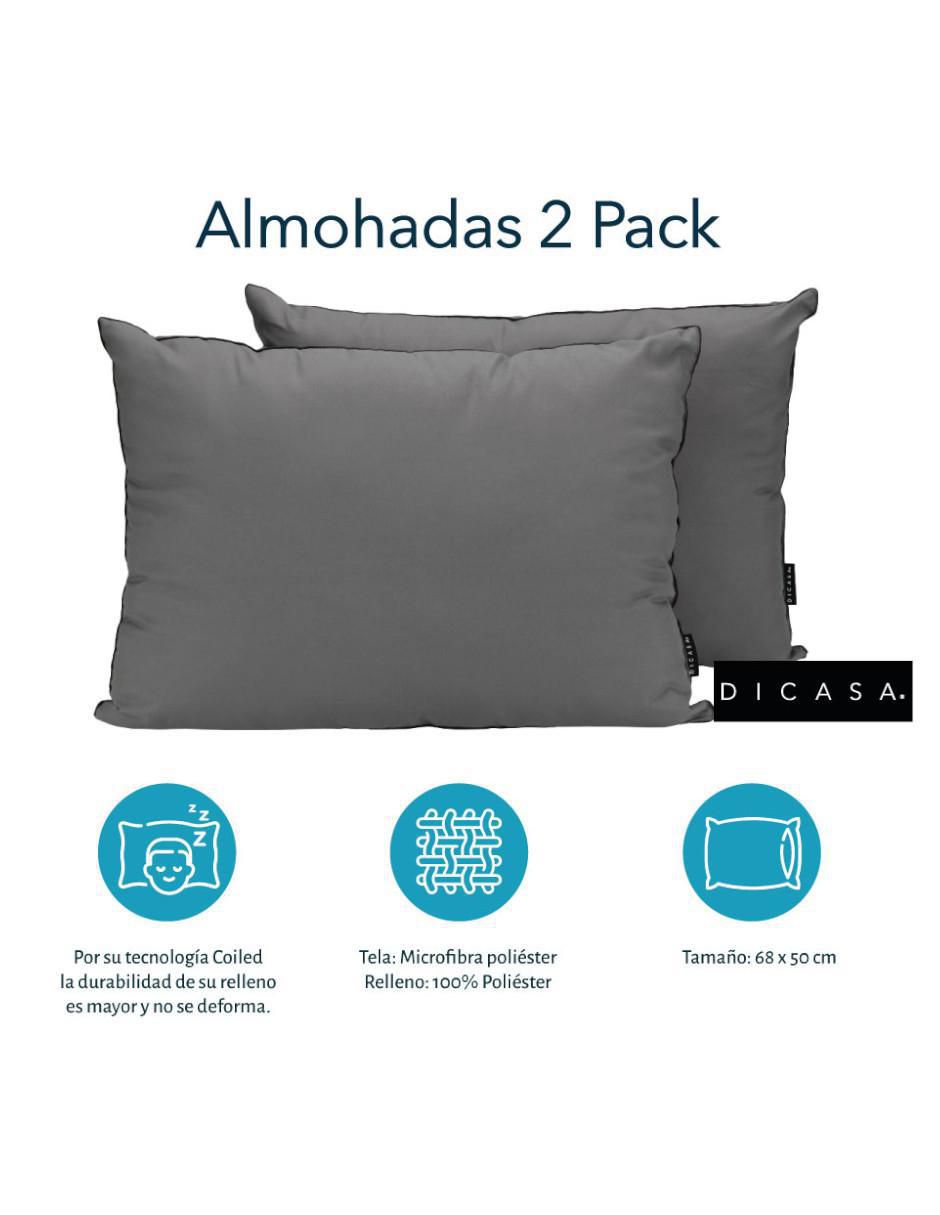 Set de almohada almohada 2-pack dicasa 'firmeza' media