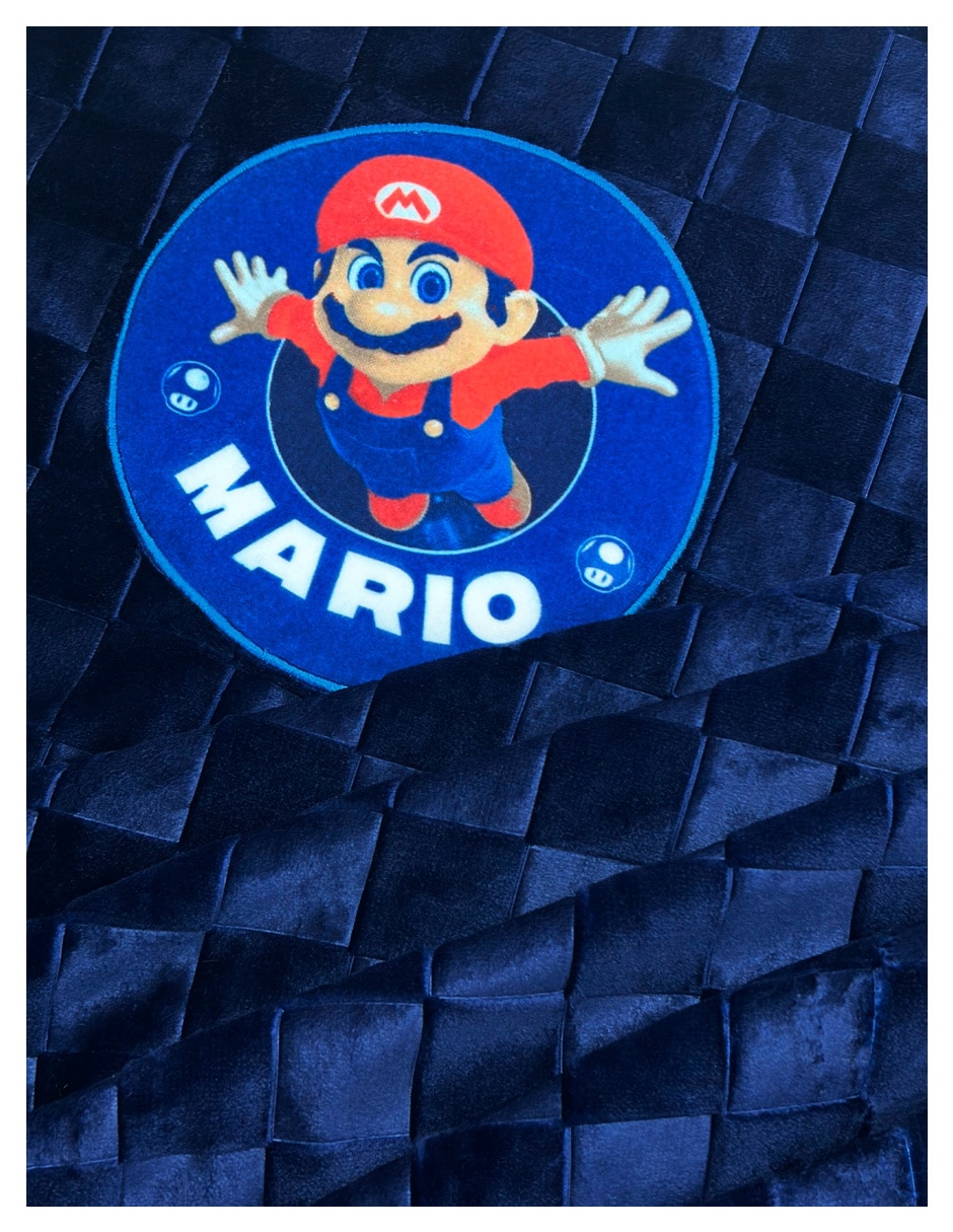 FRAZADA MARIO G, ESTÁNDAR, AZUL MARINO 2
