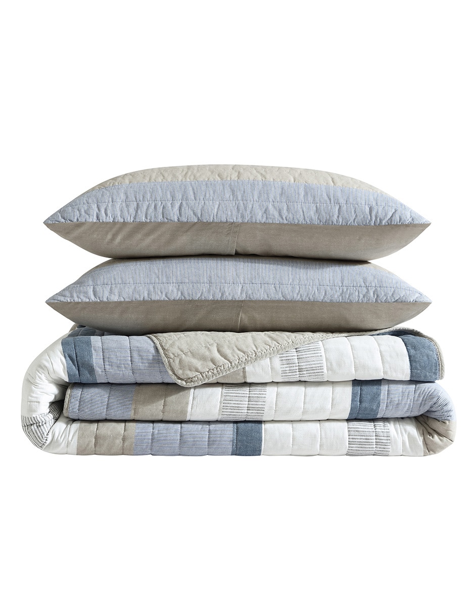 Set de colcha lakelyn multi blue 4