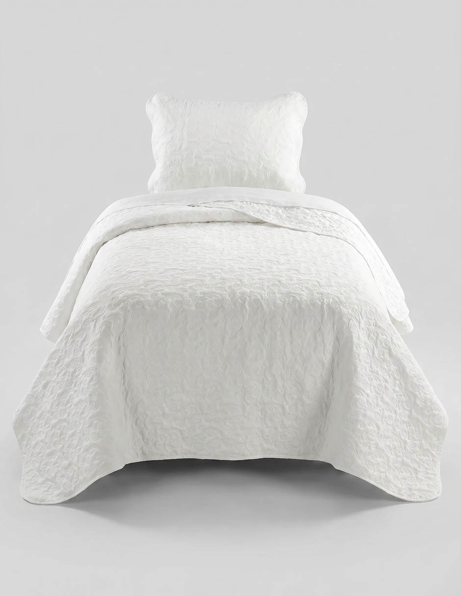 Set de colcha Laura Ashley Felicity White 3