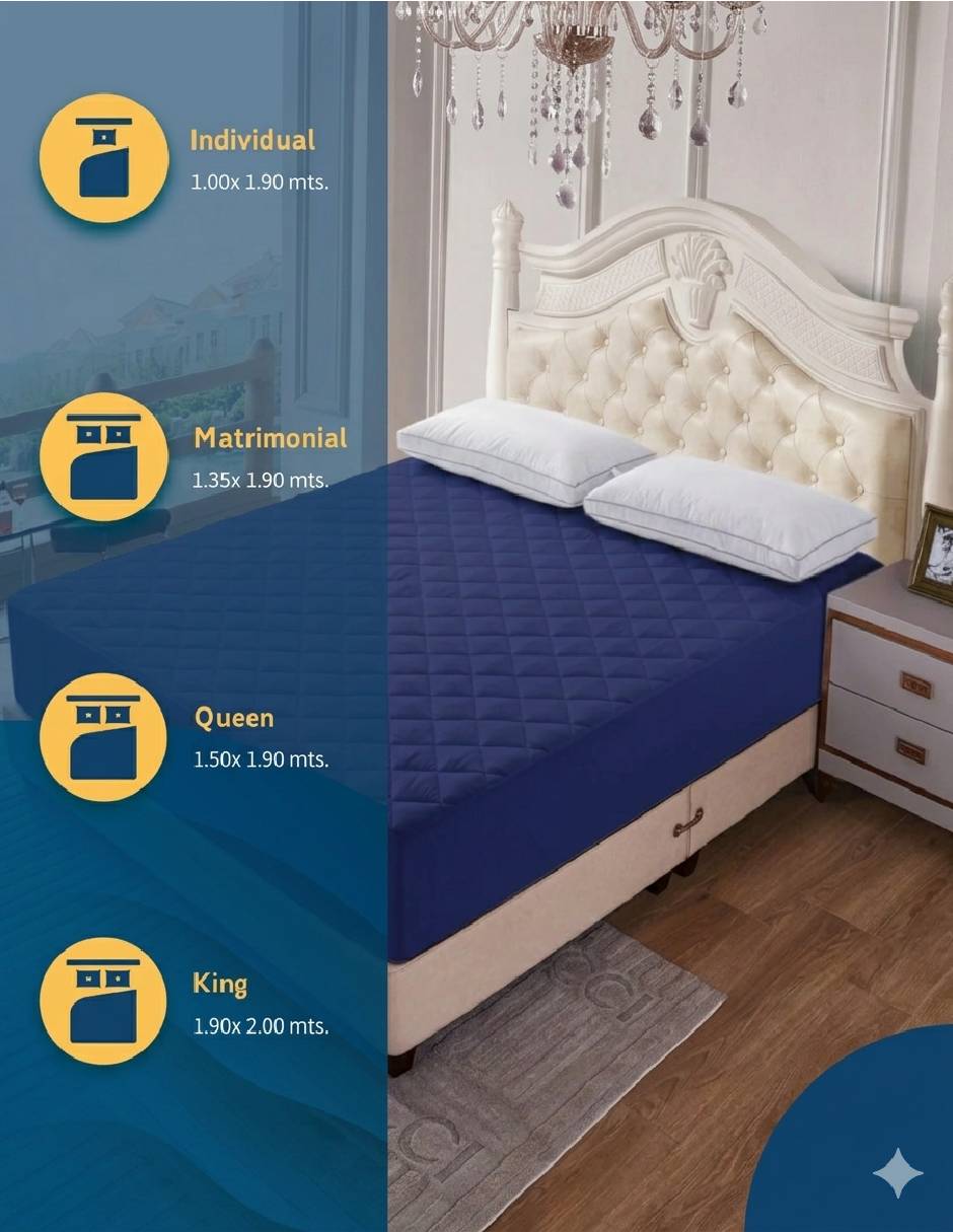 Protector de colchón cloud sleep acolchado impermeable 6