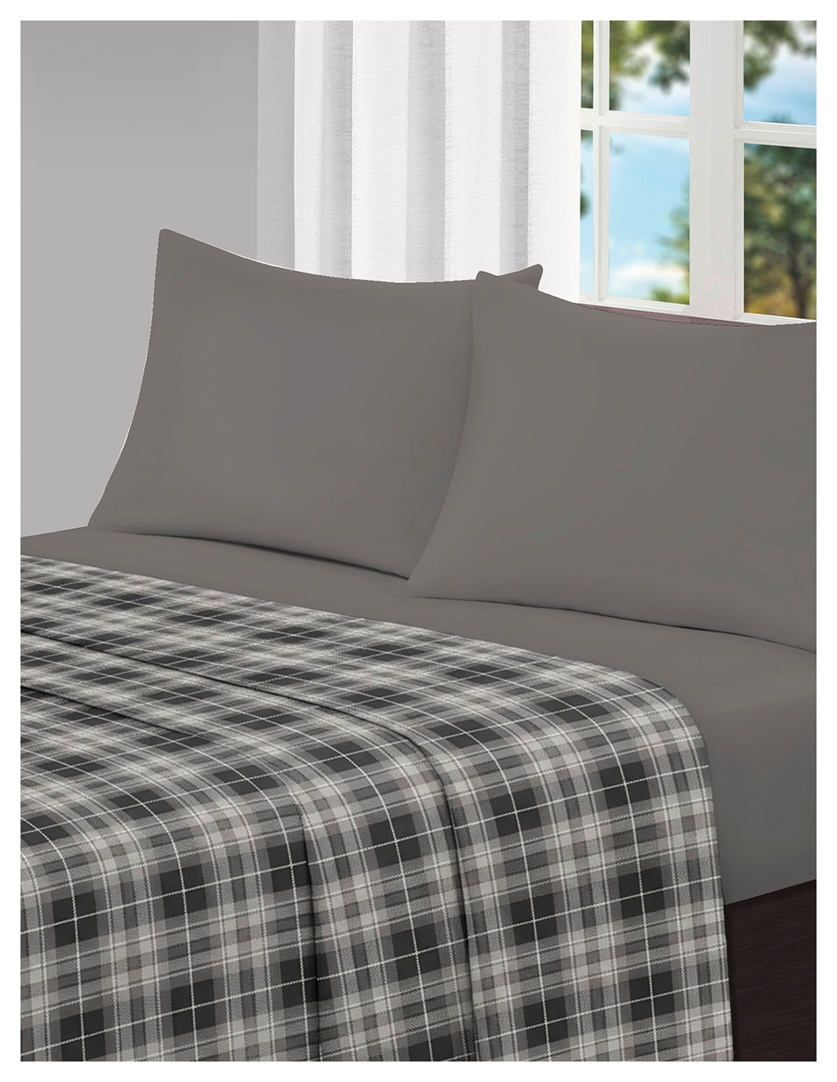 Juego de sábanas de Fleece Buffalo Grey 1