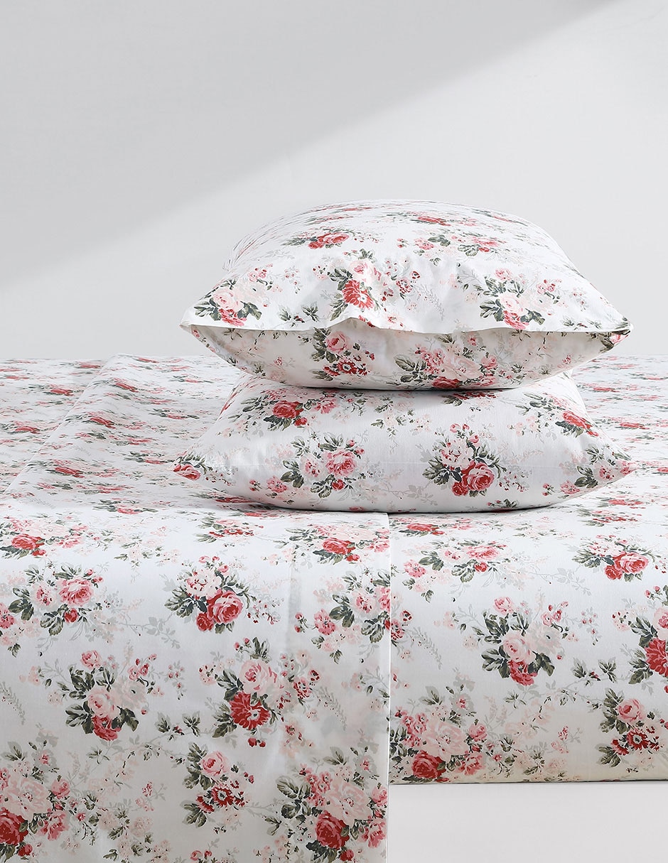 Juego de sábanas de algodón Laura Ashley Ashfield Rose 3