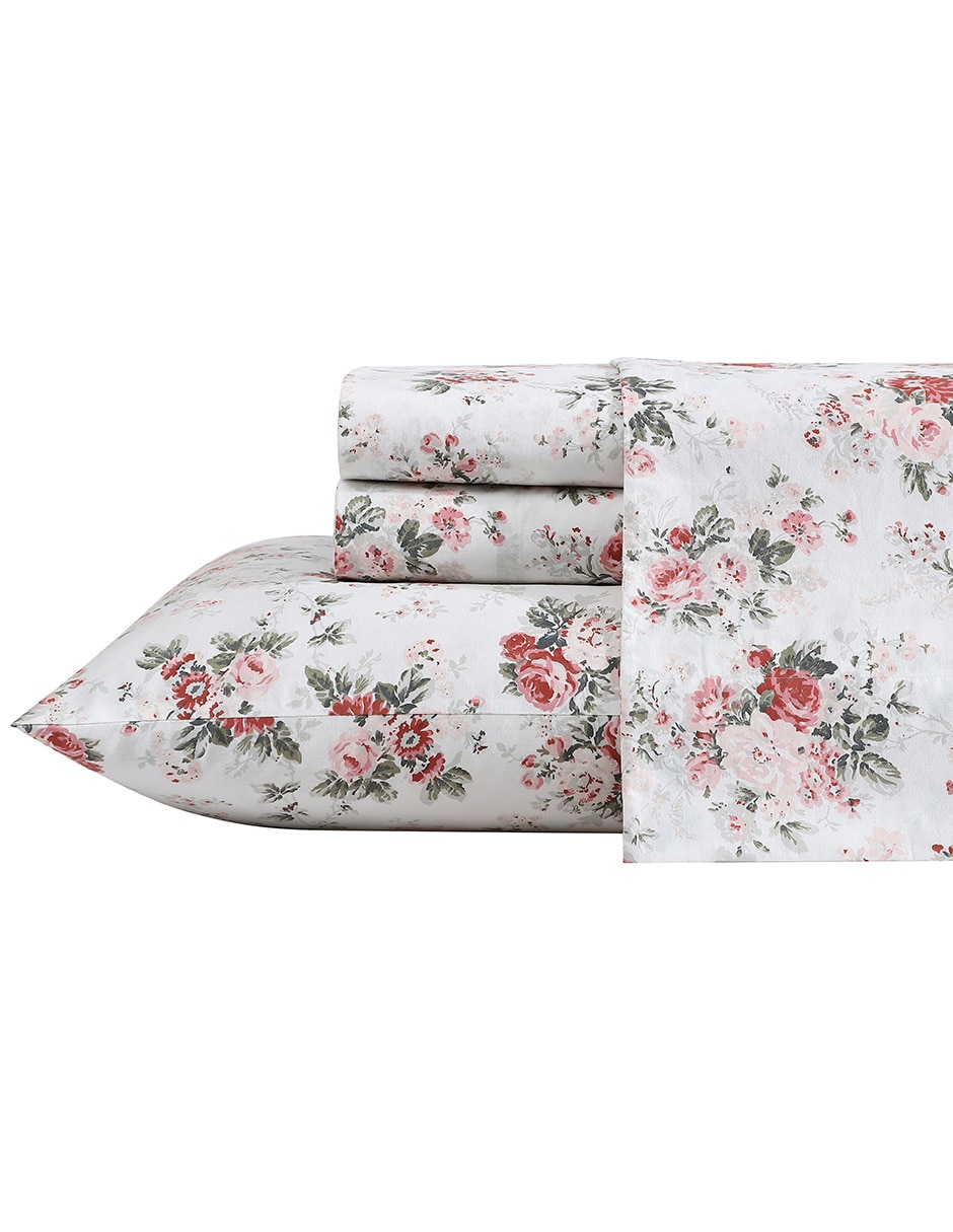 Juego de sábanas de algodón Laura Ashley Ashfield Rose 5