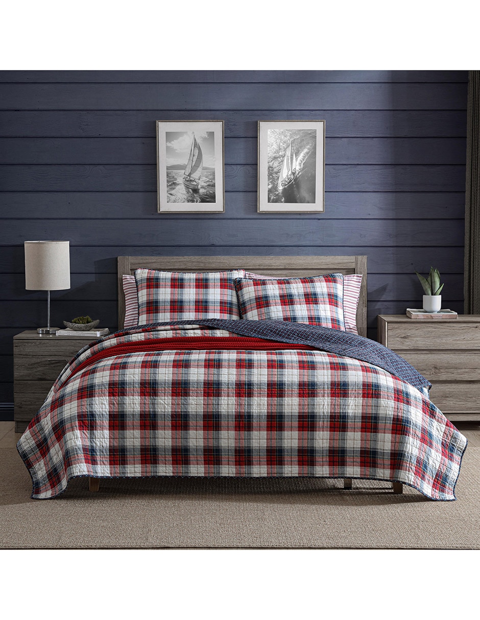 Set de colcha Rosedale Rednavy New