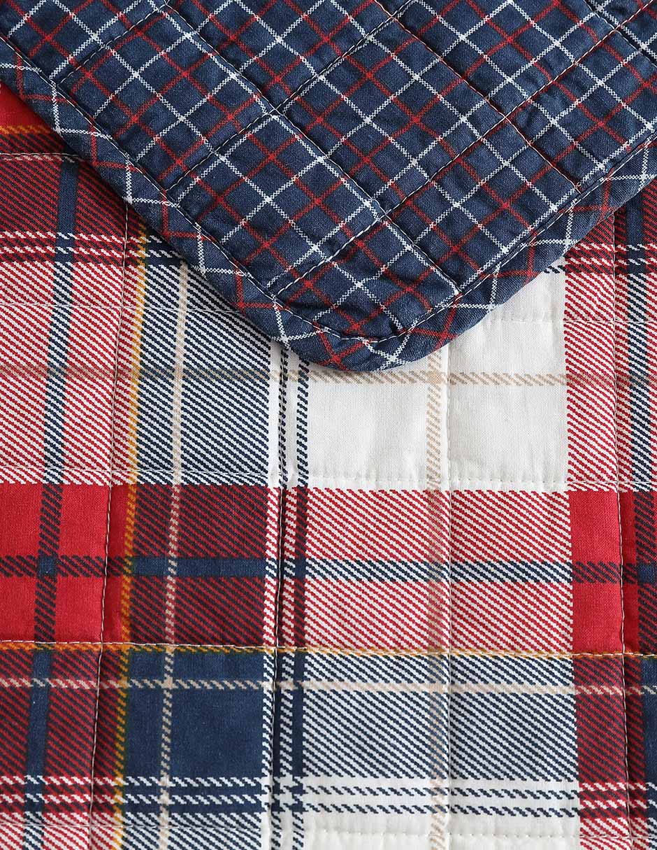 Set de colcha Rosedale Rednavy New 4