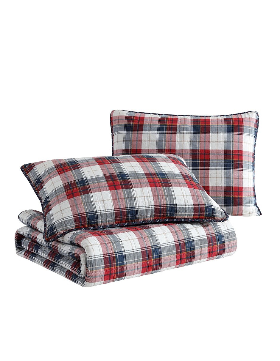 Set de colcha Rosedale Rednavy New 5