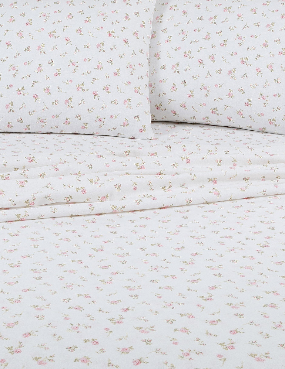 Juego de sábanas de algodón 80 hilos Laura Ashley Roses Buddies Petal 4