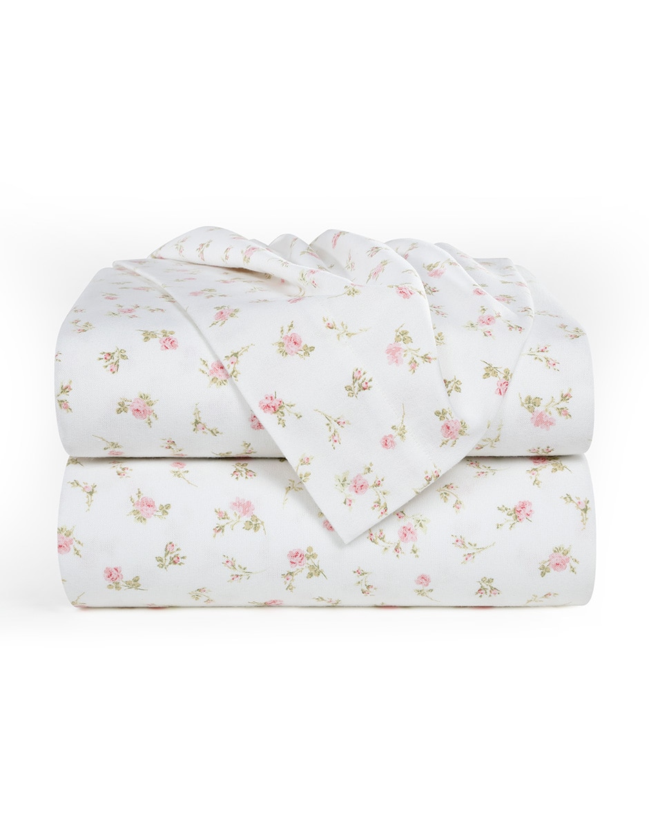 Juego de sábanas de algodón 80 hilos Laura Ashley Roses Buddies Petal 3