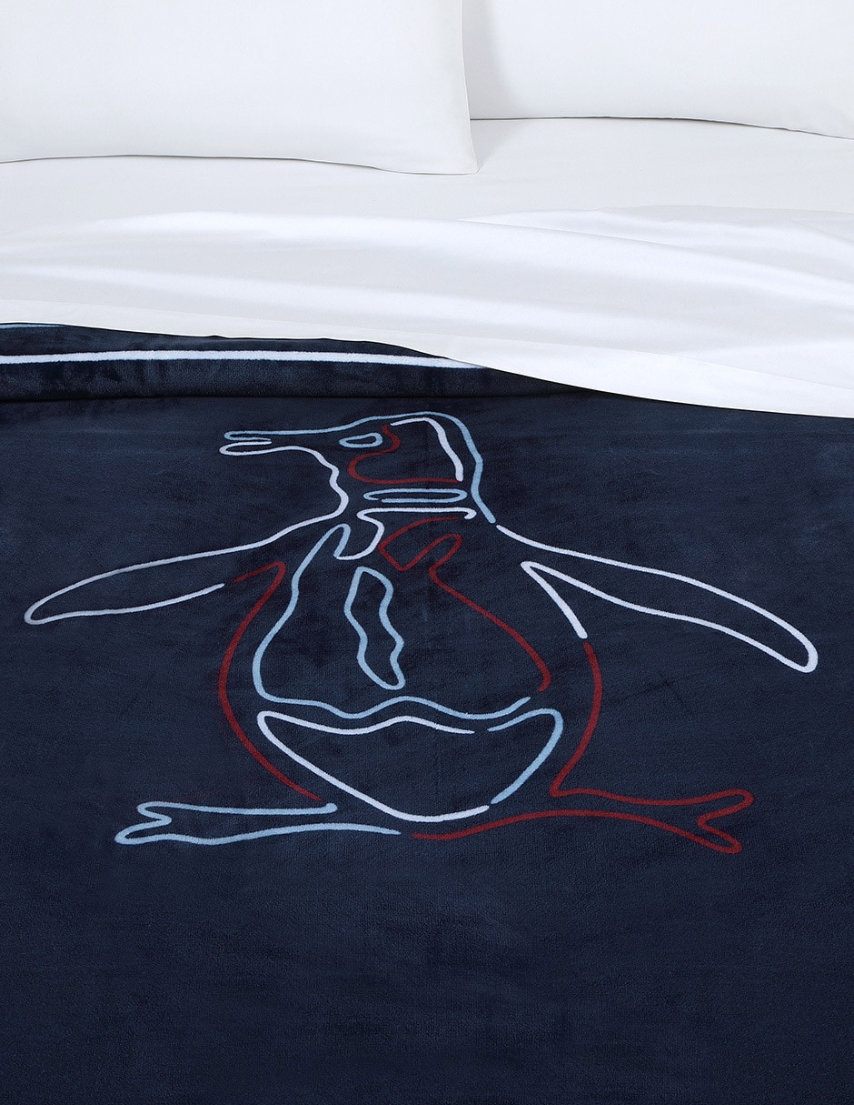 Cobertor pepe jeans danny navy estampado abstracto 4