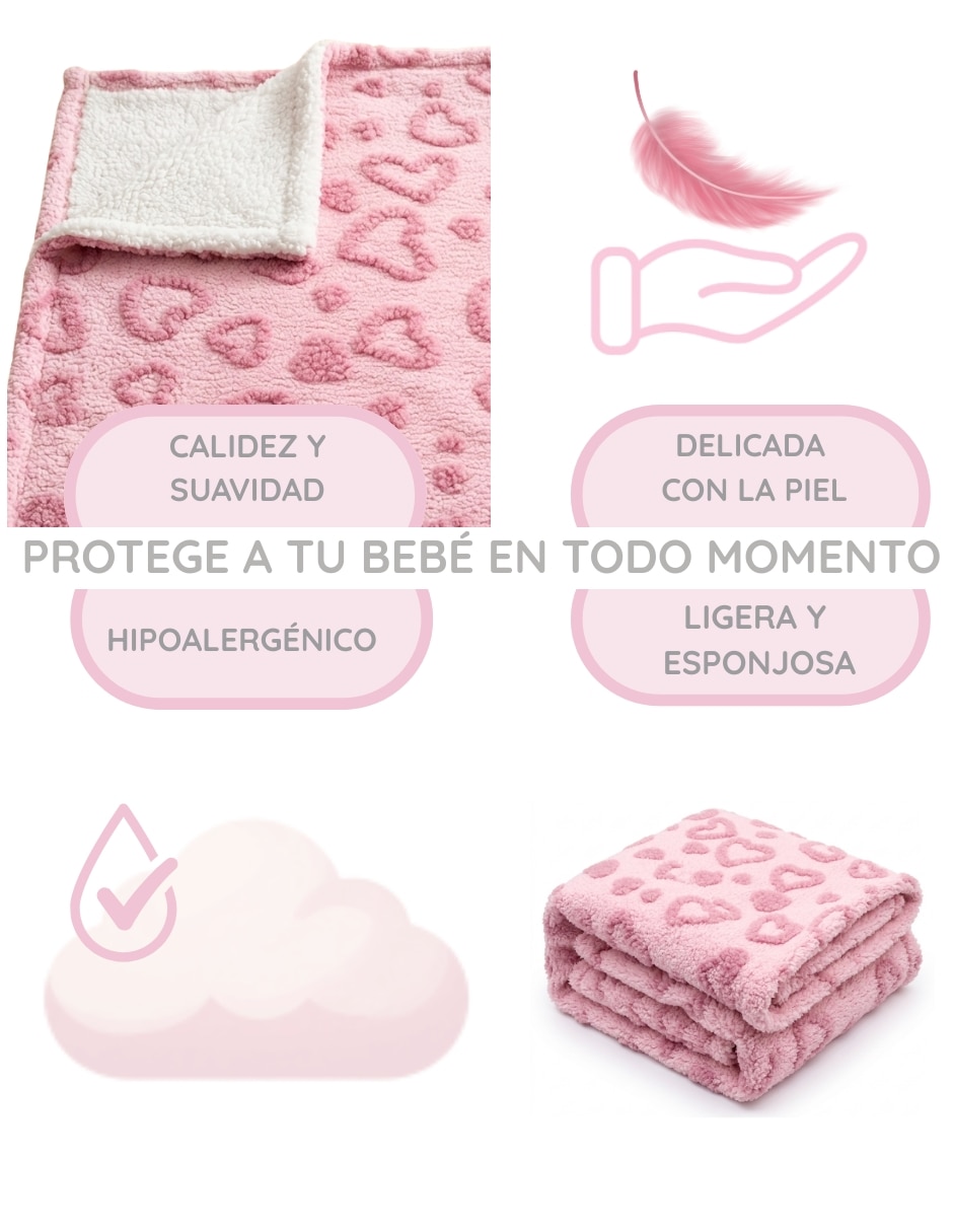 Set frazada Clásica de tejido Suave HSM 4