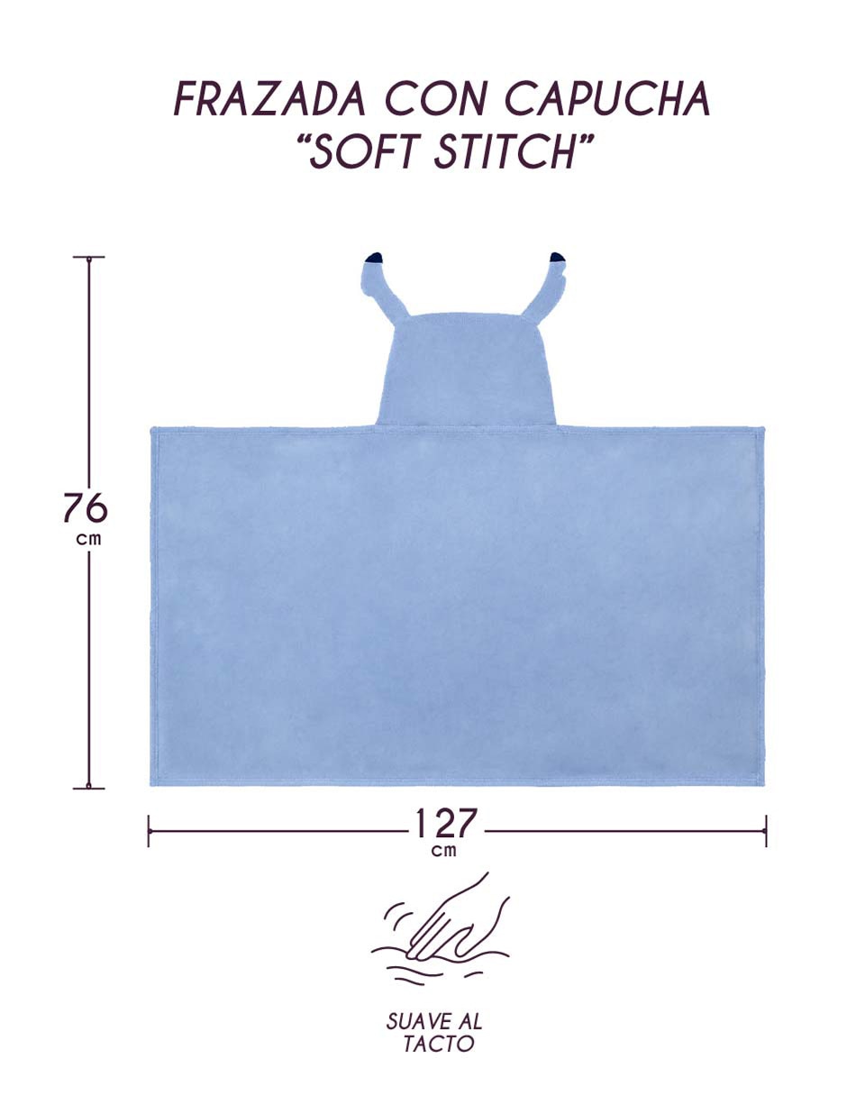 Frazada con capucha de tejido Suave Home Acces Stitch 6